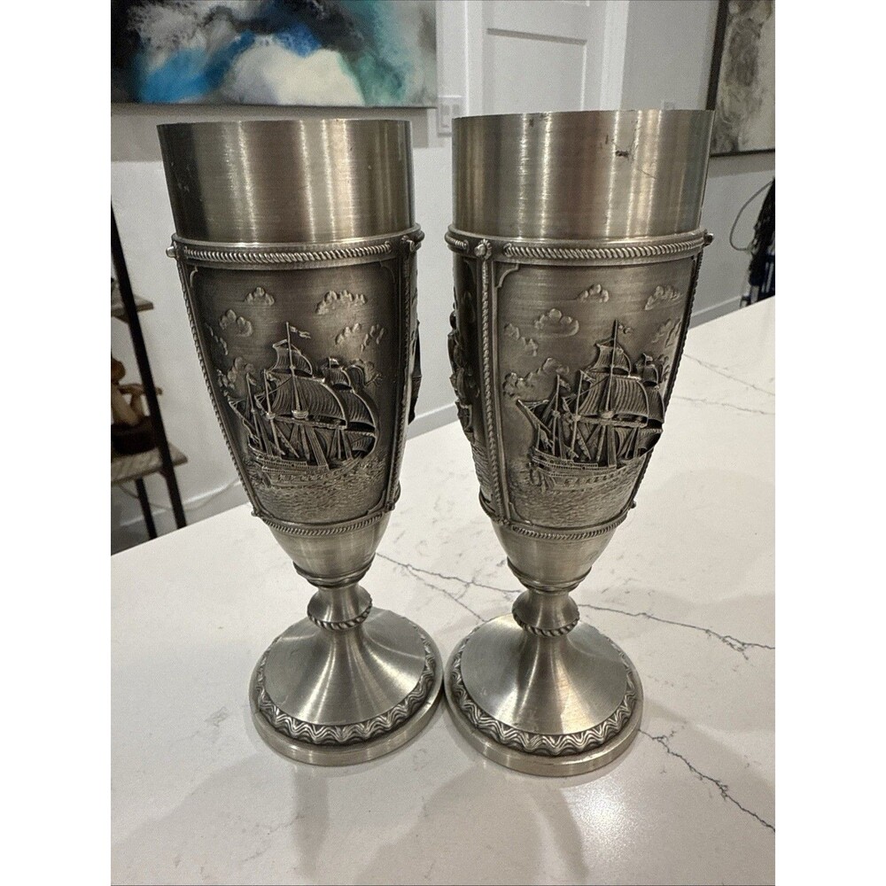 GERMAN PEWTER LA PALOMA CUP/MUG Rare